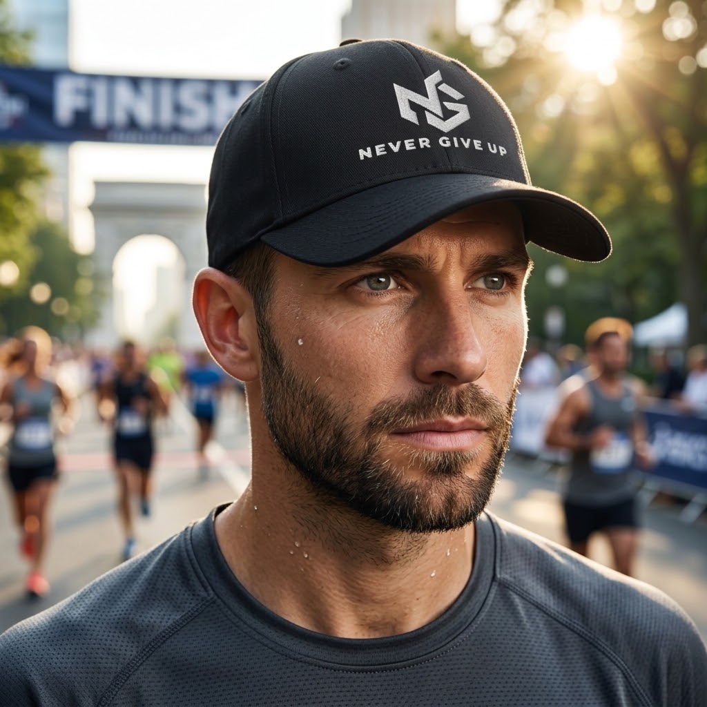 Never give up hat
